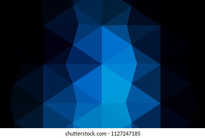 Light Purple vector shining triangular layout. Polygonal abstract illustration with gradient. The template for cell phone's backgrounds.