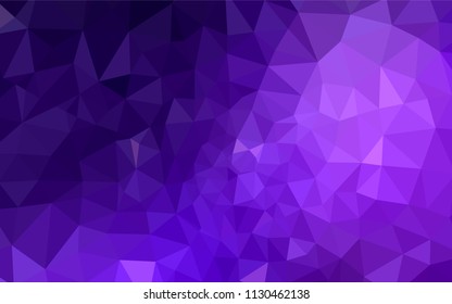 Light Purple vector shining triangular backdrop. Colorful abstract illustration with triangles. A new texture for your web site.