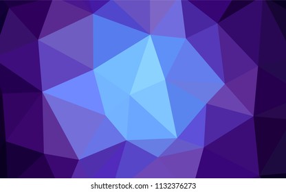 Light Purple vector shining triangular cover. Colorful illustration in polygonal style with gradient. A completely new design for your leaflet.