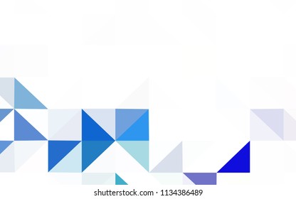 Light Purple vector shining triangular layout. Shining colorful illustration with triangles. Template for cell phone's backgrounds.