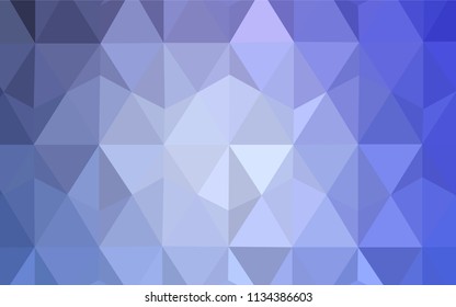 Light Purple vector shining triangular backdrop. Triangular geometric sample with gradient.  Best triangular design for your business.