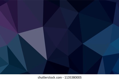 Light Purple vector shining triangular cover. Polygonal abstract illustration with gradient. New template for your brand book.