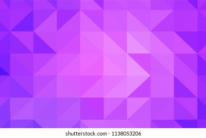 Light Purple vector shining triangular layout. Colorful illustration in polygonal style with gradient. Brand new design for your business.