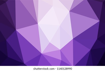 Light Purple vector shining triangular cover. A sample with polygonal shapes. Pattern for a brand book's backdrop.