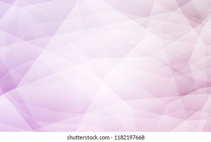 Light Purple vector shining triangular backdrop. Shining colorful illustration with triangles. A completely new design for your leaflet.