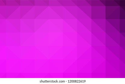 Light Purple vector shining triangular backdrop. A sample with polygonal shapes. A completely new design for your leaflet.