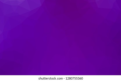 Light Purple vector shining triangular background. A vague abstract illustration with gradient. Template for your brand book.
