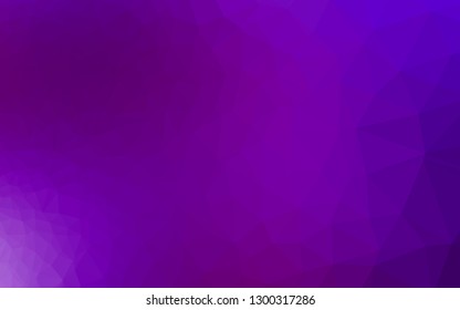 Light Purple vector shining triangular background. An elegant bright illustration with gradient. Polygonal design for your web site.