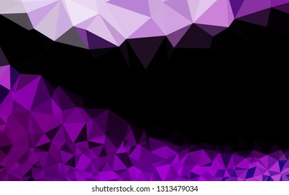 Light Purple vector shining triangular background. A completely new color illustration in a vague style. New texture for your design.