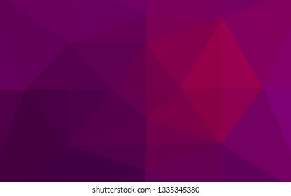 Light Purple vector shining triangular template. Colorful abstract illustration with gradient. Template for a cell phone background.