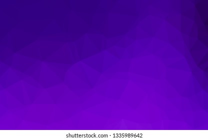 Light Purple vector shining triangular template. Colorful illustration in Origami style with gradient.  New texture for your design.