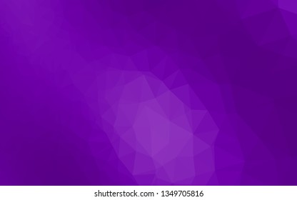 Light Purple vector shining triangular background. Shining illustration, which consist of triangles. Elegant pattern for a brand book.