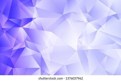 Light Purple vector shining triangular layout. Shining polygonal illustration, which consist of triangles. Textured pattern for your backgrounds.