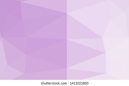 Light Purple vector shining triangular template. Colorful abstract illustration with gradient. Completely new design for your business.