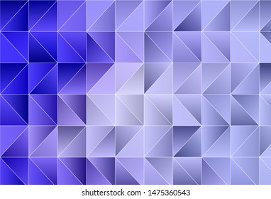 Light Purple vector shining triangular layout. Glitter abstract illustration with an elegant triangles. Completely new template for your banner.