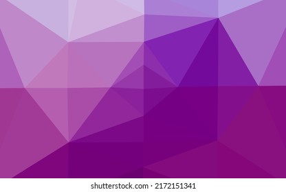 Light Purple vector shining triangular pattern. A vague abstract illustration with gradient. Triangular pattern for your business design.