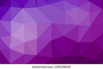 Light Purple vector shining triangular template. Shining illustration, which consist of triangles. Elegant pattern for a brand book.