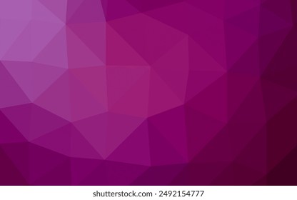 Light Purple vector shining triangular template. Colorful abstract illustration with gradient. Completely new design for your business.