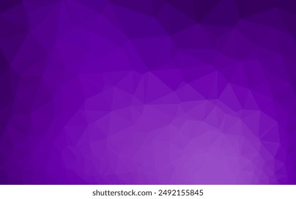 Light Purple vector shining triangular template. Shining illustration, which consist of triangles. The best triangular design for your business.