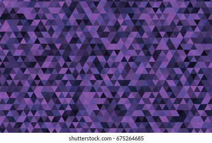 Light Purple vector shining triangular pattern. A completely new color illustration in a vague style. The best triangular design for your business.