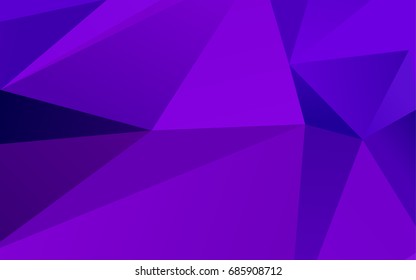 Light Purple vector shining triangular template. A sample with polygonal shapes. The elegant pattern can be used as part of a brand book.
