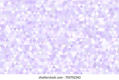 Light Purple vector shining triangular pattern. A vague abstract illustration with gradient. Brand-new design for your business.