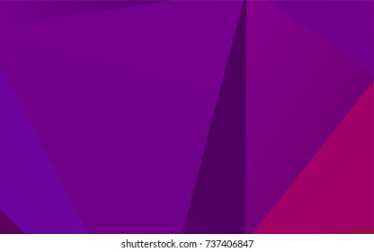 Light Purple vector shining triangular pattern. A completely new color illustration in a vague style. The completely new template can be used for your brand book.