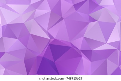 Light Purple vector shining triangular background. Colorful abstract illustration with gradient. A new texture for your design.