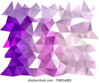 Light Purple vector shining triangular background. A sample with polygonal shapes. The elegant pattern can be used as part of a brand book.