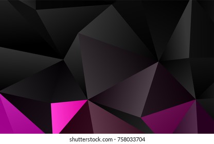 Light Purple vector shining triangular background. Brand-new colored illustration in blurry style with gradient. Brand-new style for your business design.