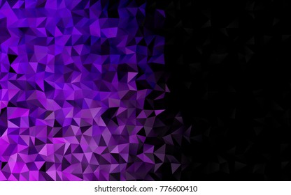 Light Purple vector shining triangular template. A sample with polygonal shapes. The completely new template can be used for your brand book.