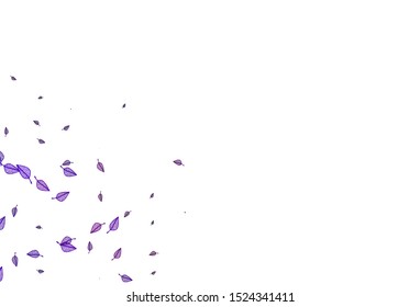 Light Purple vector sketch layout. An elegant bright illustration with leaves in Natural style. Pattern for coloring books and pages for kids.