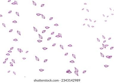 Light Purple vector sketch layout. Colorful abstract illustration with leaves in doodle style. Hand painted design for wrapping, wallpaper.
