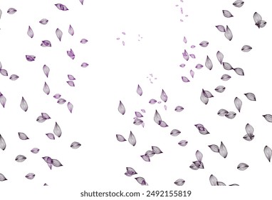 Light Purple vector sketch pattern. Decorative illustration with abstract colorful leaves. The best blurred design for your business.