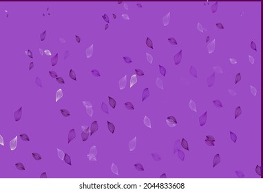 Light Purple vector sketch texture. An elegant bright illustration with leaves in Natural style. Pattern for heads of websites and designs.