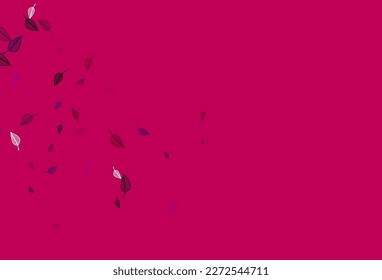 Leichte violette Vektorgrafik-Textur. Dekorative Illustration mit abstrakten bunten Blättern. Eine neue Textur für Ihr Design.