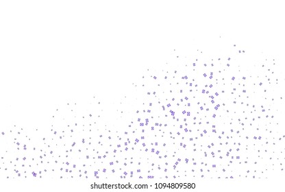 Light Purple vector of small triangles on white background. Illustration of abstract texture of triangles. Pattern design for banner, poster, cover.