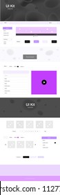 Light Purple vector style guide with bent lines. Colorful abstract illustration with gradient lines. This template you can use for websites.