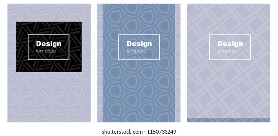 Light Purple vector style guide for notepads. Booklet with textbox on colorful abstract background. New design for cover of books.