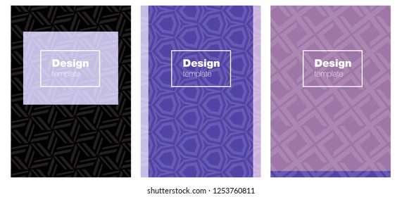 Light Purple vector style guide for notepads. Booklet with textbox on colorful abstract background. Design for cover of books, notepads.