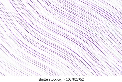 Light Purple vector template with abstract lines. A sample with blurred bubble shapes. A completely new marble design for your business.
