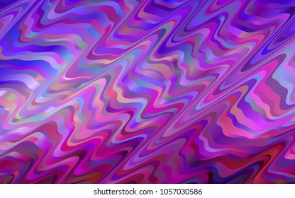 Light Purple vector template with abstract lines. Geometric illustration in marble style with gradient.  Brand-new design for your ads, poster, banner.