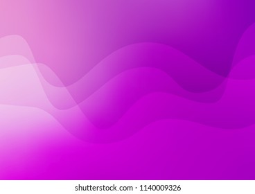 Light Purple vector template with abstract lines. Colorful illustration in abstract marble style with gradient. Marble style for your business design.