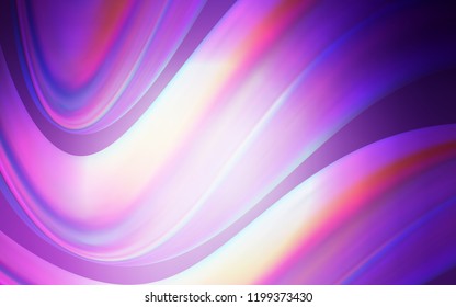 Light Purple vector template with abstract circles. Creative illustration in halftone marble style with gradient. The best blurred design for your business.