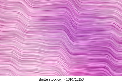 Light Purple vector template with abstract lines. Modern gradient abstract illustration with bandy lines. A completely new template for your business design.