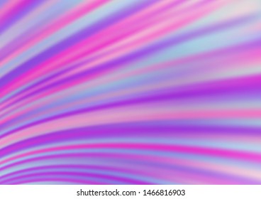 Light Purple vector template with abstract lines. A sample with blurred bubble shapes. Marble design for your web site.