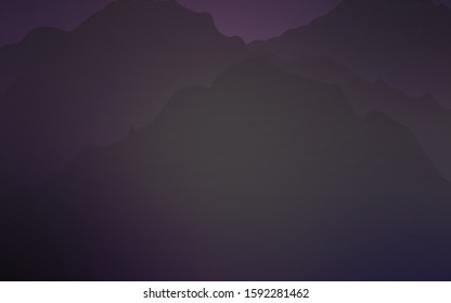 Light Purple vector template with abstract circles. Blurred geometric sample with gradient bubbles.  Mountain design for your web site.
