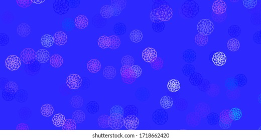 Plantilla vectorial ligera púrpura con formas abstractas. Diseño simple en estilo abstracto con formas degradadas. Diseño elegante para el juego de papel pintado.
