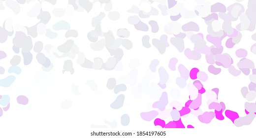Light purple vector template with abstract forms. Colorful illustration with simple gradient shapes. Elegant design for wallpaper set.