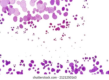 Plantilla de vector púrpura claro con líneas abstractas. Ilustración geométrica creativa en estilo mármol con gradiente. Un nuevo diseño de mármol para tu negocio.